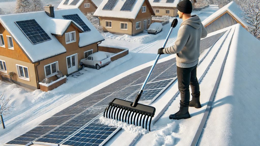Use a Roof Rake or Soft-Bristled Broom image
