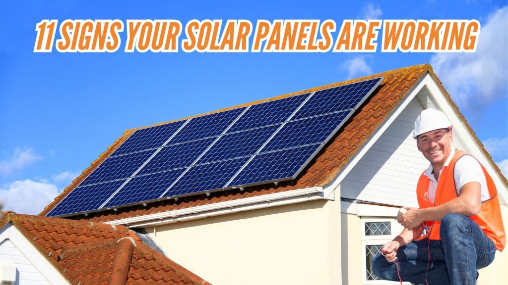 signs your solar panels are working image